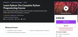 Udemy 30 day money back guarantee