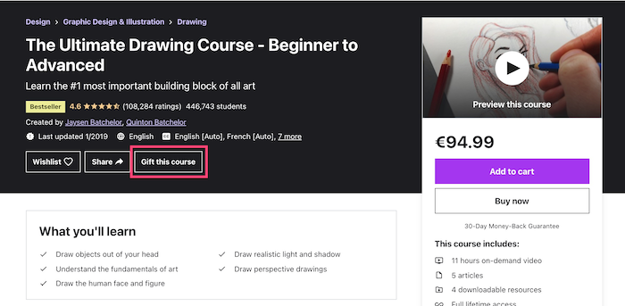 Udemy Gift this course