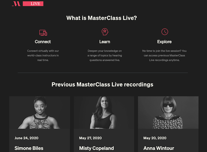 MasterClass Live