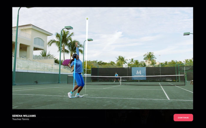 MasterClass Serena Williams class preview