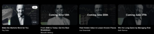 MasterClass weekly releases
