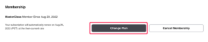Masterclass change membership