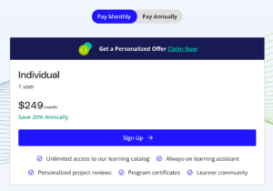 Udacity Individual Plan