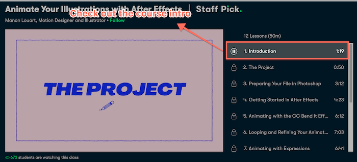 Skillshare course intro video