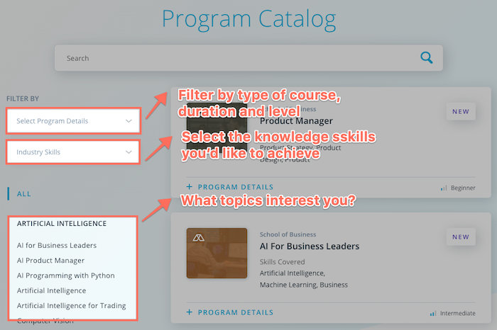 Udacity filters Udacity's filters