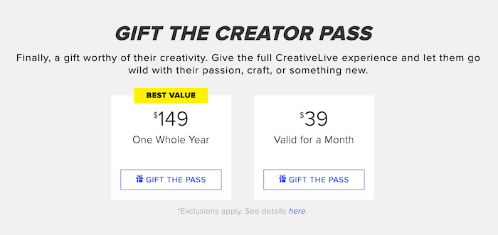 Gift The Creator Pass