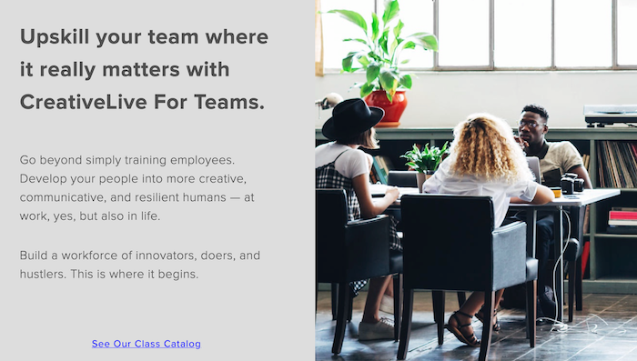 CreativeLive For Teams