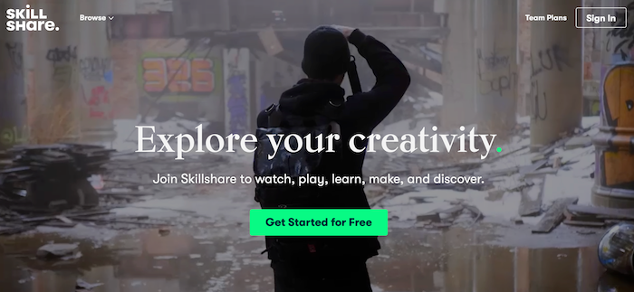 Skillshare offers free courses
