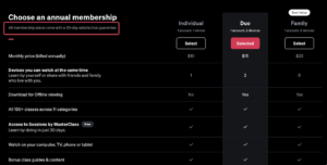 MasterClass 30 day refund