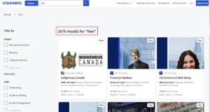 Coursera free courses