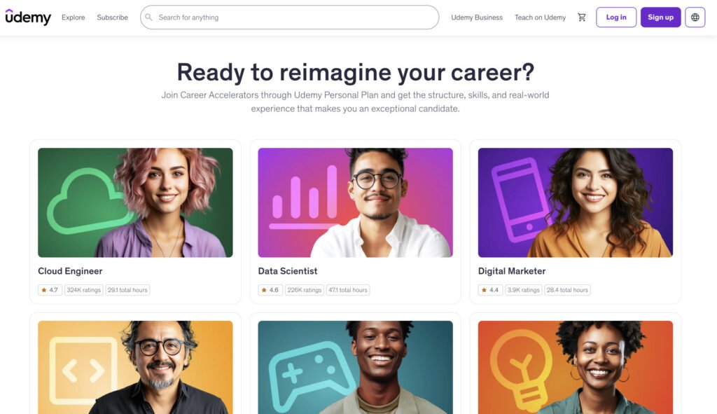 Udemy career accelerators